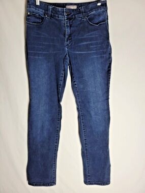 Chico's Womens Jeans So Slimming Blue Dark Wash Stretch Size 0.5 Small